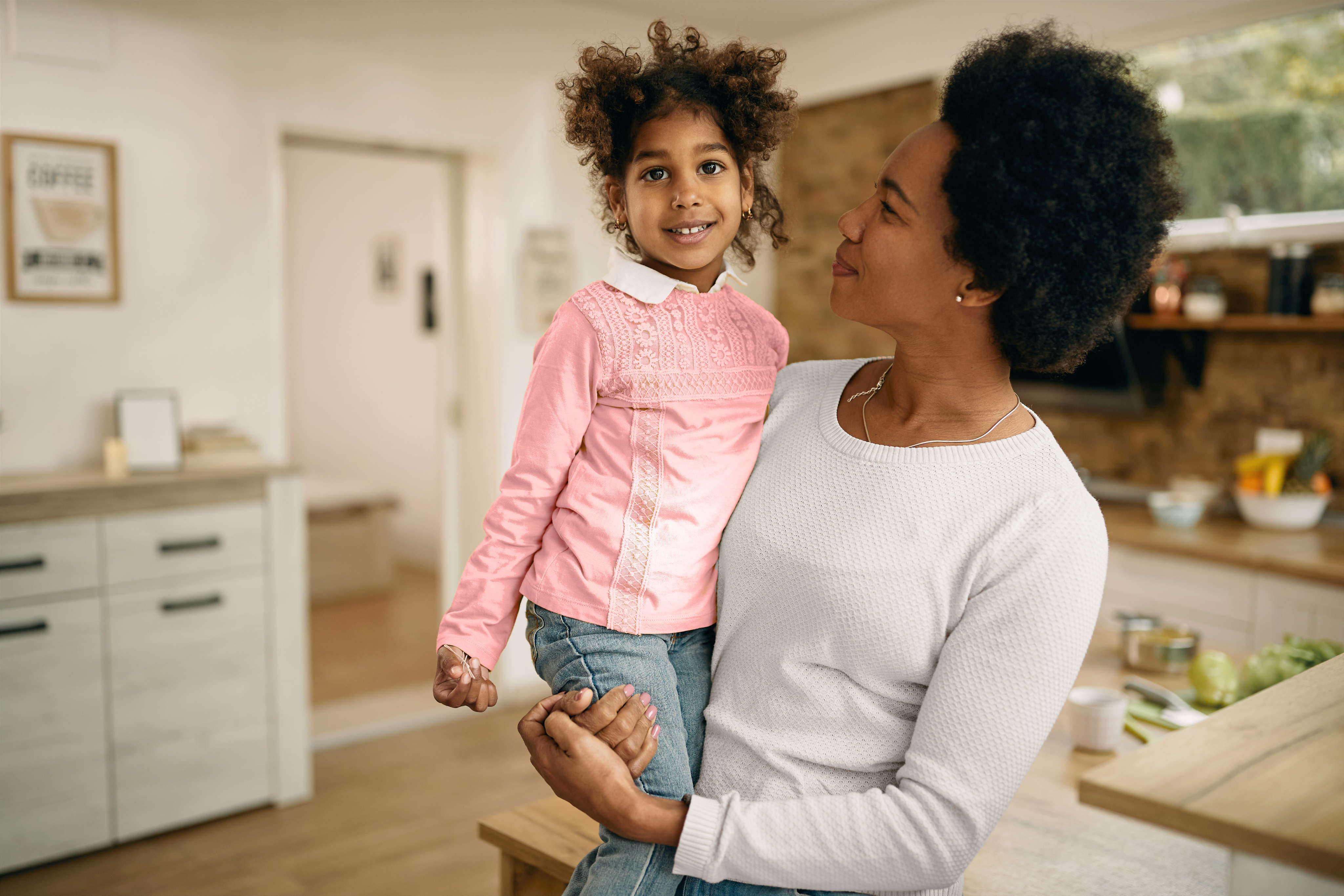 clinical trials - Michella holding daughter