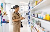 Woman in a pharmacy 