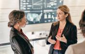 Two women having a discussion