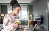 woman holding prescription